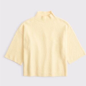 Abercrombie & Fitch Boucle Mockneck Sweater Tee